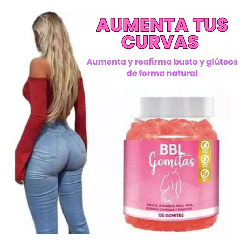 Gomitas Curvy Boost: Potencia Tus Glúteos, Caderas y Busto